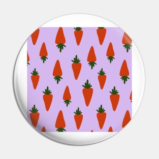 Carrot pattern in purple background Pin