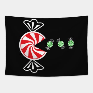 Peppermint Eating Candies Tapestry