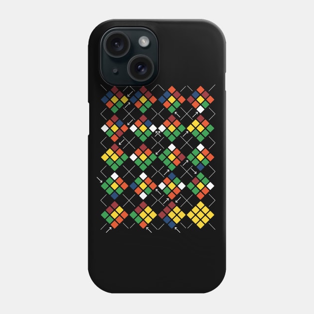 Rubiks Clues Argyle Phone Case by Piercek25