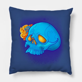 Skull and Rose Damage Pillow