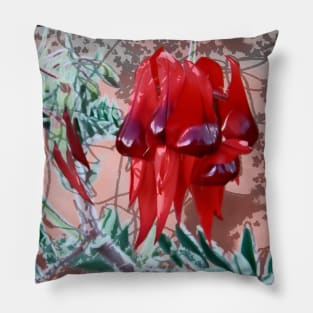 Desert pea digital Pillow