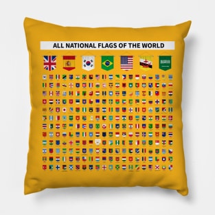 All flags of the world Pillow