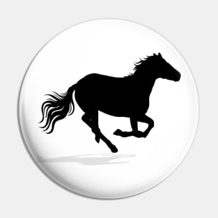 Minimal Horse Design Pin