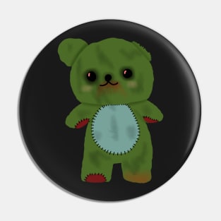 Zombie creepy kawaii teddy bear Pin