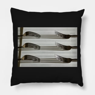 Forks and Shadows Pillow