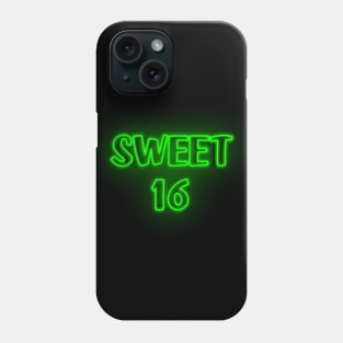 Sweet 16 Neon Green Phone Case