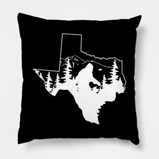 Bigfoot Texas State Map Gifts Pillow