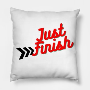 The Just Finish Neon Light Pillow