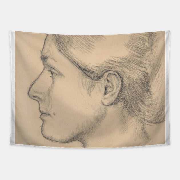 Portrait of Hortense Valpincon by Edgar Degas Tapestry by Classic Art Stall