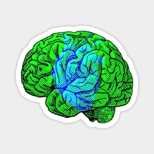 Brain&Heart Interactive Green&Blue Filter T-Shirt #2 By Red&Blue Magnet