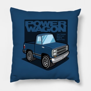 Medium Blue Metallic - Power Wagon (1980) Pillow