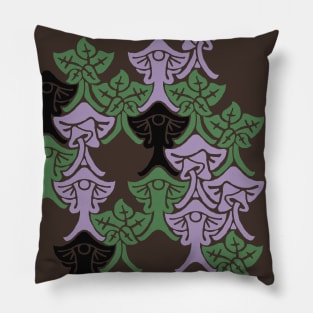 Shroomy Forest Pattern Pillow