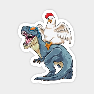 Chicken Rex Rodeo Magnet