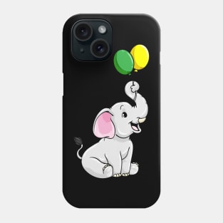 Elephant with Balloons Phone Case