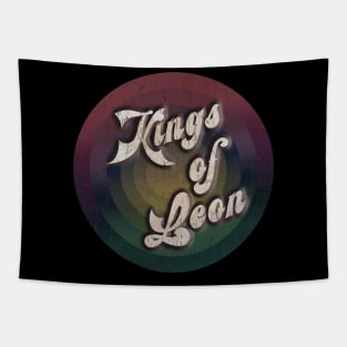 retro vintage circle Kings of Leon Tapestry