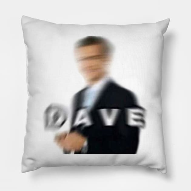 Blurry Dave Meme Pillow by pigeonspaceshipstudios