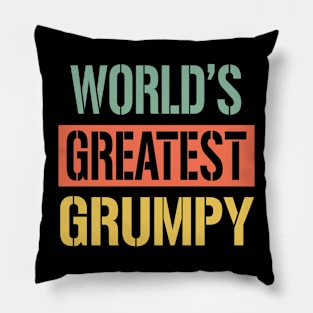 worlds greatest grumpy Pillow