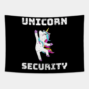 Unicorn Security Funny Gift Distress Design Tapestry