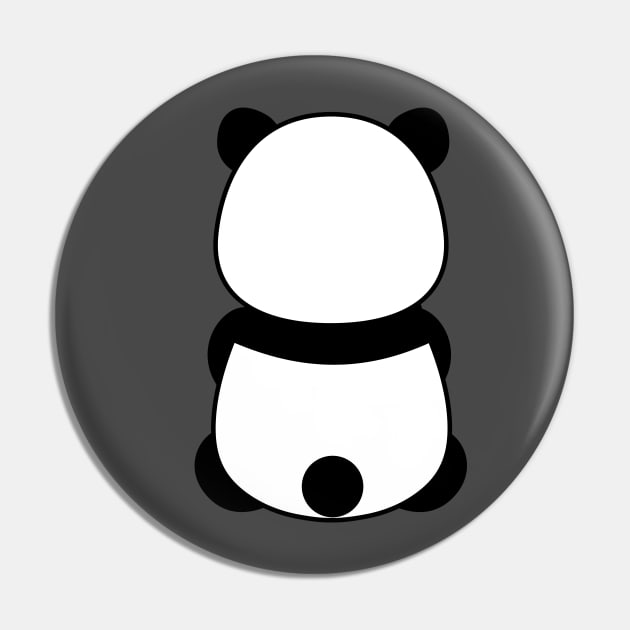 Panda Bum Pin by Shapes and Colors