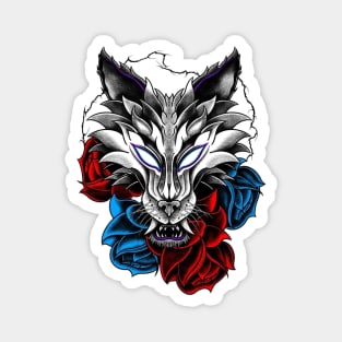 WOLF ROSE Magnet