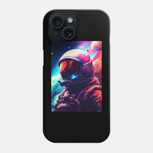 Neon Astronaut Space Galaxy Phone Case