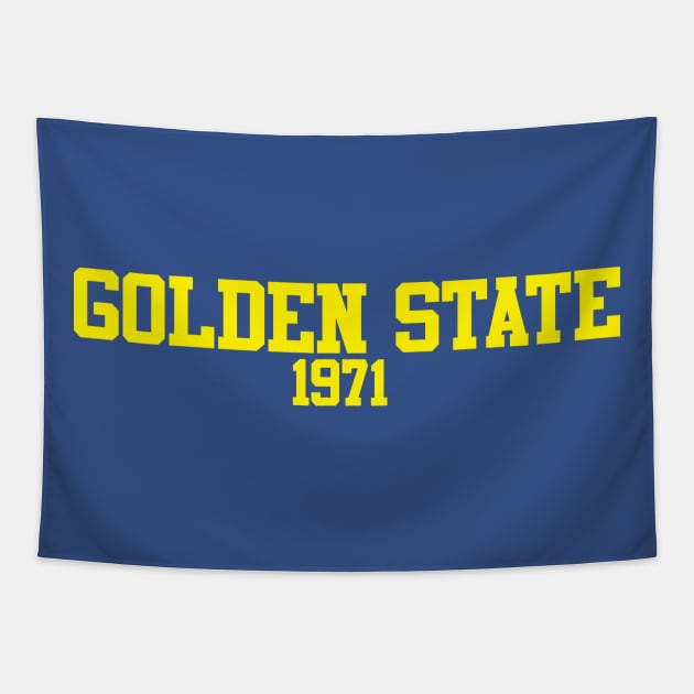 Golden State 1971 (variant) Tapestry by GloopTrekker