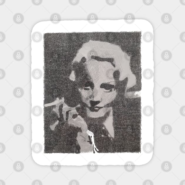 Marlene Dietrich Magnet by TenomonMalke