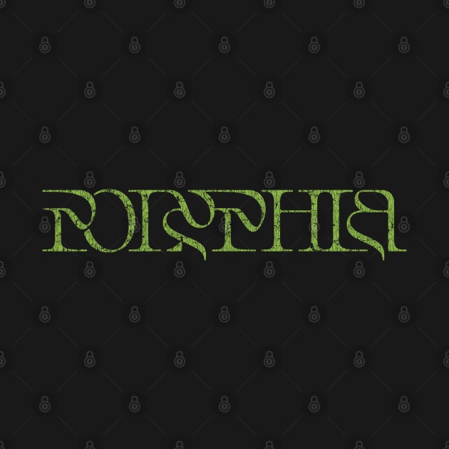 Vintage look Polyphia Distressed Text Light Green by Punk Fashion