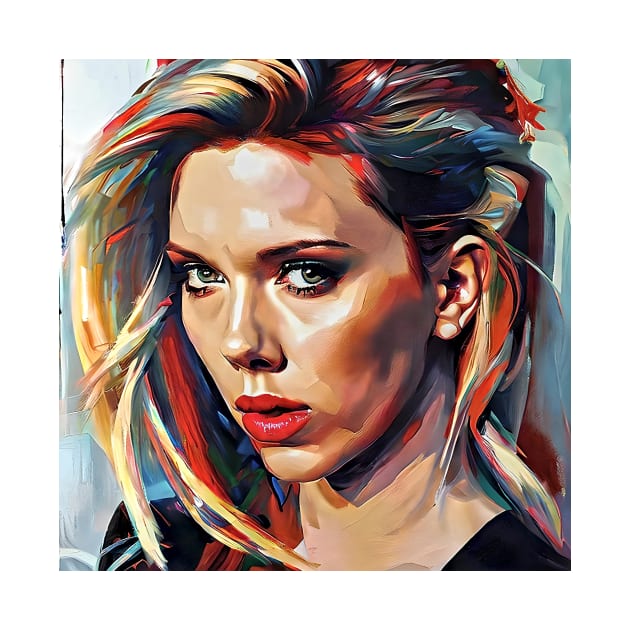 colorful image of Scarlett by bogfl