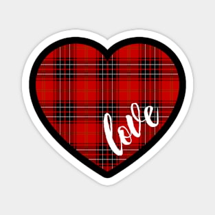 Valentine Day Lumberjack Love Heart Magnet