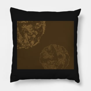 Brown and tan abstract Pillow