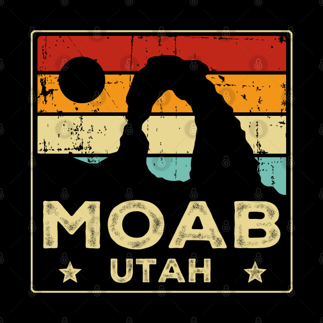 Moab Utah Vintage by Zen Cosmos Official