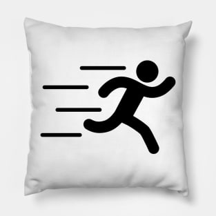 Running Silhouette Pillow