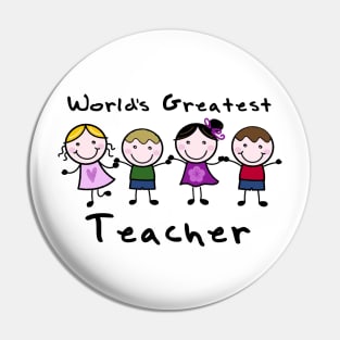 World's Greatest Teacher Pin