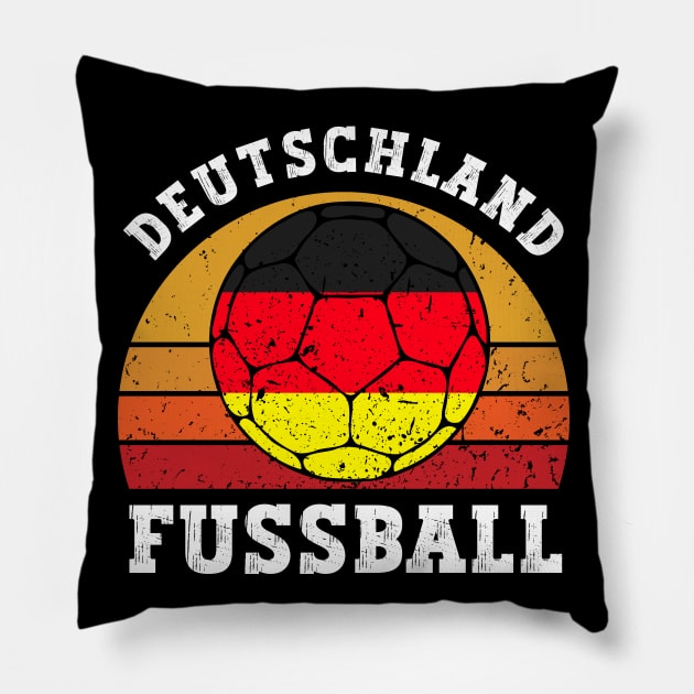 Deutschland Fussball Pillow by footballomatic