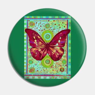 Red Butterfly Pin