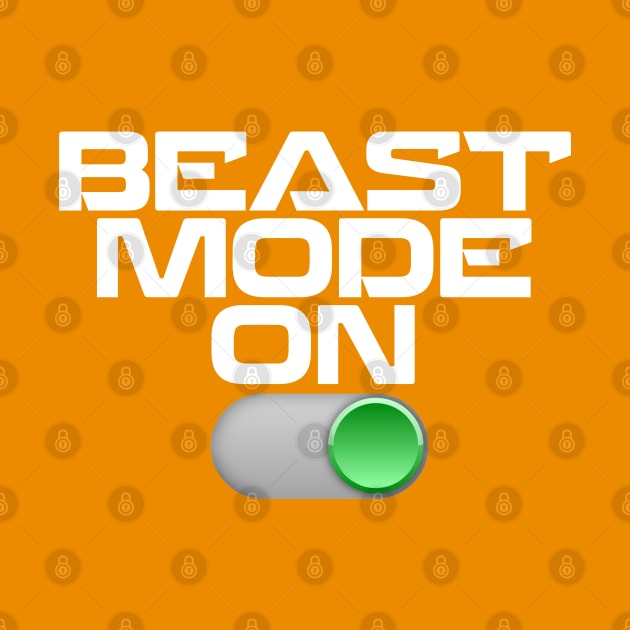Beast mode on, perfect tshirt for the gym by Totallytees55