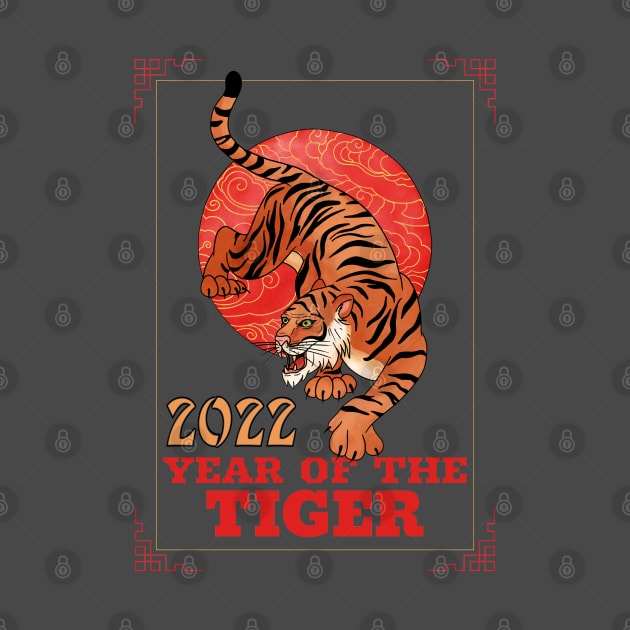 2022 Year of the Tiger Beijing Winter Olympics by CardboardCotton