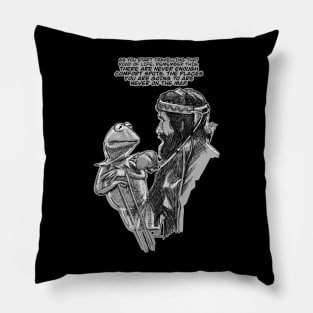 Kermit the frog Jim Henson Quote shirt design Pillow