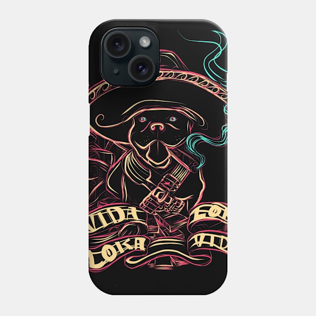 Pitbull Dog Phone Case by SkloIlustrator