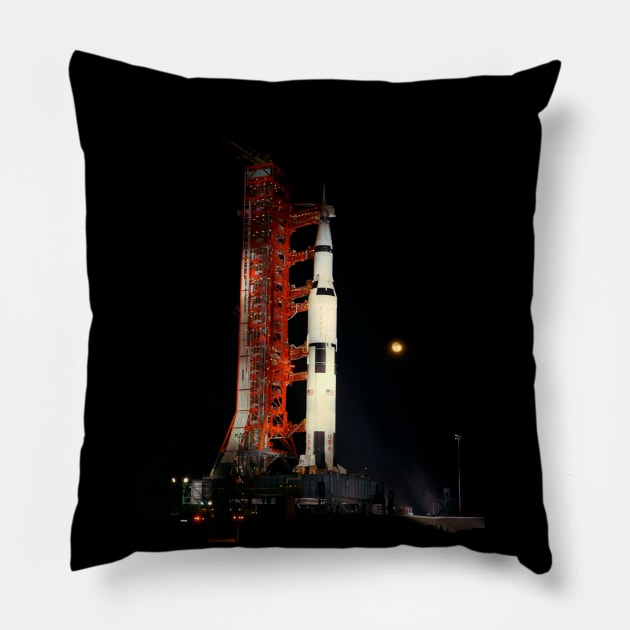 Apollo XII - Countdown Demonstration Test Pillow by TARDISRepairman