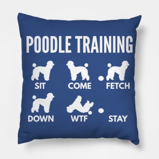 Poodle Training Poodle Dog Tricks Pillow