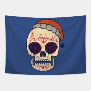 a dizzy skull Tapestry