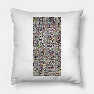 Who's WHO - The 1000 FACES Mug shot challenge Pillow