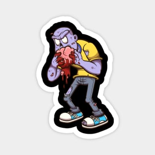 Zombie Eating Brain Magnet