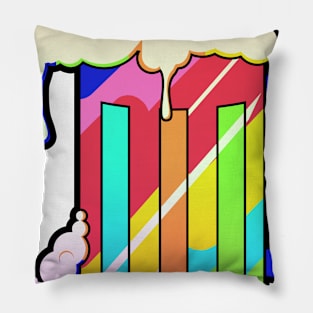 Neon Mug Badge Pillow