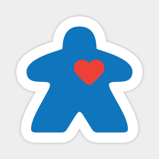 Meeple love - blue Magnet