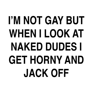 I’M NOT GAY BUT WHEN I LOOK AT NAKED DUDES T-Shirt