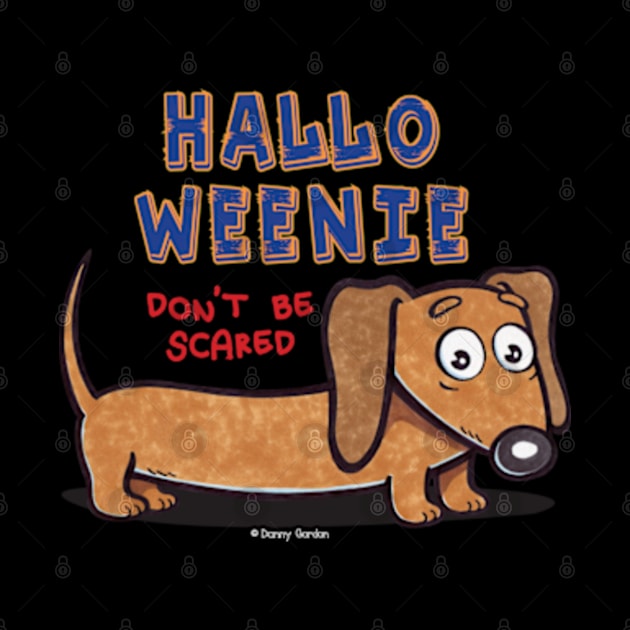 Halloweenie  Halloween Dachshund by Danny Gordon Art