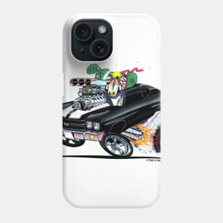 MONSTER MUSCLE 70 Chevelle Black Phone Case